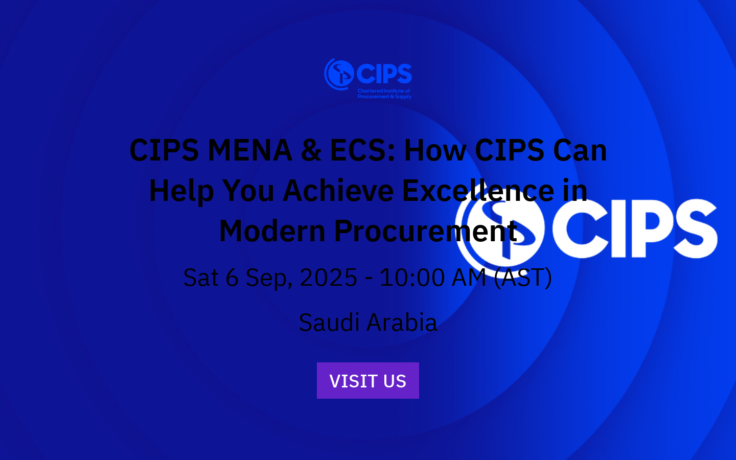 CIPS MENA & ECS: How CIPS Can Help You Achieve Excellence in Modern ...