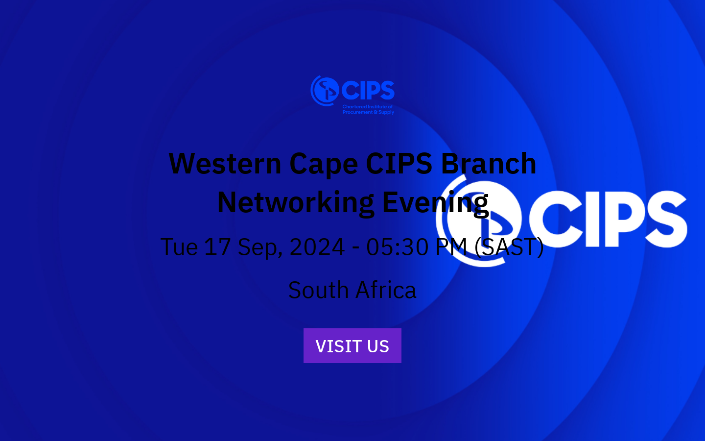 Western Cape CIPS Branch Networking Evening